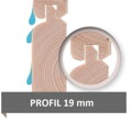 drevený domček KARIBU ASKOLA 2 + prístavok 280 cm vrátane zadnej a bočnej steny (82922) terragrau LG3223