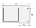 drevený domček KARIBU ASKOLA 3 + prístavok 150 cm (38660) antracit LG3229