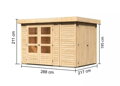 drevený domček KARIBU RETOLA 2 (82948) natur LG3369