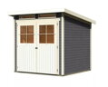 drevený domček KARIBU GLUCKSBURG 3 (68214) terragrau LG3492