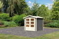 drevený domček KARIBU AMBERG 2 (9221) terragrau LG3503