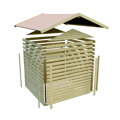 drevený domček KARIBU AMBERG 3 (9222) terragrau LG3505