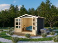 drevený domček KARIBU AMBERG 4 (9223) terragrau LG3507