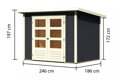drevený domček KARIBU STOCKACH 3 (38740) antracit LG3517