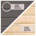 drevený domček KARIBU QUBIC 2 + prístavok 270 cm (89397) terragrau LG3526