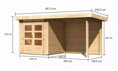 drevený domček KARIBU KANDERN 1 + prístavok 235 cm vrátane zadnej steny (23607) natur LG3529