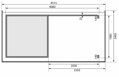 drevený domček KARIBU KANDERN 1 + prístavok 235 cm vrátane zadnej steny (23607) natur LG3529