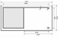drevený domček KARIBU KANDERN 1 + prístavok 235 cm vrátane zadnej steny (23608) terragrau LG3530