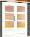 drevený domček KARIBU KANDERN 1 + prístavok 235 cm vrátane zadnej steny (23608) terragrau LG3530