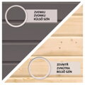 drevený domček KARIBU KANDERN 1 + prístavok 235 cm vrátane zadnej steny (23608) terragrau LG3530