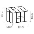 skleník VITAVIA IDA 3300 PC 4 mm čierny LG3547