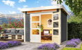 drevený domček KARIBU KANDERN 3 (82987) terragrau LG3609