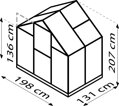 skleník VITAVIA TRITON 2500 PC 6 mm zelený LG3649