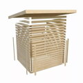 fínska sauna KARIBU PELLE (40176) terragrau LG3771