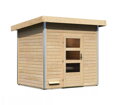fínska sauna KARIBU NORGE (86205) natur LG3772