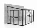 skleník VITAVIA ATHENA 8600 sklo 3 mm + PC 10 mm čierny LG3834