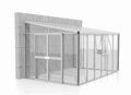 skleník VITAVIA ATHENA 10200 sklo 3 mm + PC 10 mm strieborný LG3836