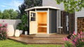 fínska sauna KARIBU PEKKA (92354) terragrau LG3847