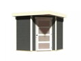 drevený domček KARIBU SCHWANDORF 3 (73468) terragrau LG3890