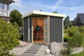 drevený domček KARIBU SCHWANDORF 3 (73468) terragrau LG3890