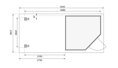 drevený domček KARIBU SCHWANDORF 3 + prístavok 280 cm (77742) natur LG3897