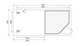 drevený domček KARIBU SCHWANDORF 3 + prístavok 280 cm vrátane zadnej steny (9213) terragrau LG3900