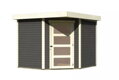 drevený domček KARIBU SCHWANDORF 5 (73471) terragrau LG3905