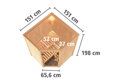 fínska sauna KARIBU LARIN (75605) LG3974