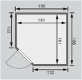 fínska sauna KARIBU JARIN (85636) LG3984