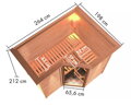 fínska sauna KARIBU SAHIB 2 (75889) LG3991