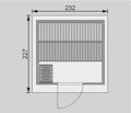 fínska sauna KARIBU TORGE (86172) natur LG4012
