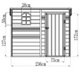 plastový domček LANITPLAST VERDAL 85 LG4022
