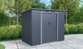 plechový domček LANITPLAST HALLE 74 ANTRACIT LG4023