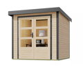 hybridný domček KARIBU JUPITER A (93409) natur / terragrau LG4027