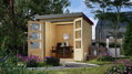 hybridný domček KARIBU JUPITER A (93409) natur / terragrau LG4027