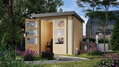 hybridný domček KARIBU JUPITER A (93409) natur / terragrau LG4027