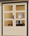 hybridný domček KARIBU JUPITER A (93423) natur / terragrau LG4030