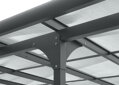 hliníková pergola LANITPLAST ALU 53 antracit + bronz PC LG4121