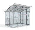 skleník VITAVIA PLAYA 5900 sklo 3 mm + PC 6 mm strieborný LG4129