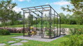 skleník VITAVIA PLAYA 5900 sklo 3 mm + PC 6 mm čierny LG4130
