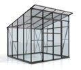 skleník VITAVIA PLAYA 7600 sklo 3 mm + PC 6 mm čierny LG4132
