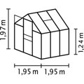 skleník VITAVIA VENUS 3800 PC 6 mm zelený LG4136