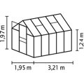 skleník VITAVIA VENUS 6200 PC 6 mm strieborný LG4143