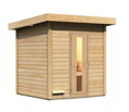 fínska sauna KARIBU HYTTI 2 (93862) natur LG4144