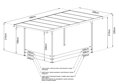 hliníková pergola LANITPLAST ALU 53 antracit + číry PC LG4148
