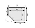 fínska sauna KARIBU FIONA 1 (57163) LG4205