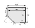 fínska sauna KARIBU FIONA 2 (52595) LG4206