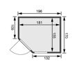 fínska sauna KARIBU FIONA 2 (49972) LG4207