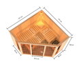 fínska sauna KARIBU ALCINDA (2503) LG4210