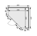 fínska sauna KARIBU ALCINDA (2503) LG4210